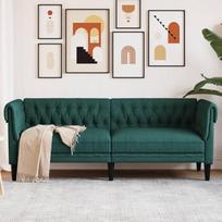 Chesterfield sofa 3 vietų sofos Chesterfield sofa Chesterfield kušetė Chesterfield fotelis Audinys tamsiai žalias