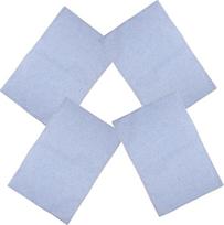 COLLBATH 4 dalių rinkinys "Rustic Linen Place Mats" storos dvigubo sluoksnio neslystančios ir karščiui atsparios kilimėlių valgomojo stalui skalbiamos stalo kilimėlių dangiškai mėlynos spalvos viešbučiui ir