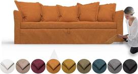 comfortly Holmsund 3 sėdimų vietų sofos lovos užvalkalas Slipcover Heavy Duty 10 dalių Minkštas patvarus skalbiamasis audinys Lengvai valomas ir keičiamas (Crown - Amber)