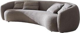 DELIFE "Larna Bouclé" 3 vietų sofa "Silver Grey" 260 x 120 cm 3 vietos