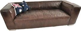 Eastwood Clubsofa 3-vietė derliaus cigarų derliaus odinė tikros odos sofa kušetė ruda