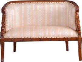 EMPIRE SOFA RYŽIŲ MAHOGANIO KRĖSLAS ANTIQUE WHITE VINTAGE SOFA Palazzo Exclusive