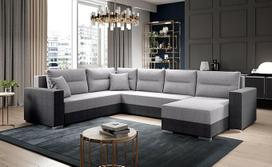 Generisch Captain Malmo 96/Malmo 90 kampinė U formos sofa su miego funkcija ir lovos dėže Plotis 314 cm x gylis 217 cm