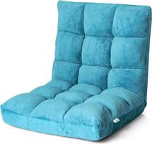 GOPLUS grindų kėdė, grindų sofa su atlošu, grindų kėdė su miego funkcija, grindų kėdė, tinginio sofa, meditacijos kėdė svetainei ir balkonui (turkio spalvos)