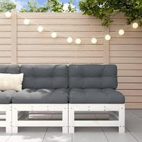 Homgoday 2 Pack White Solid Pine Wood Garden Sofas Lauko sodo lova Sofa Sofa Sofa Garden Living Room Patio Lauko baldai L1