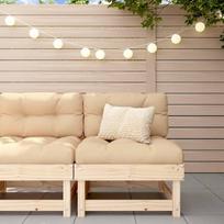 Homgoday Centrinė sodo sofa Medžio masyvo pušies sofos Lauko sodo lova Sofa sofa Sodo sofa Svetainės sofa Terasa Lauko baldai i1