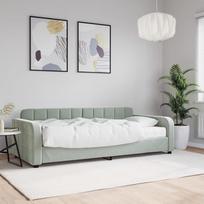 Homgoday Dienos lova su čiužiniu Sofa sofa lova Sofa lova sofa lova sofa lova sofa lova sofa lova funkcinė lova lovos rėmas svečių lova šviesiai pilka 90 x 200 cm aksomas