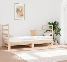 Homgoday Dormeuse išskleidžiama 2 x (90 x 190 cm) pušies masyvo sofa lova Svetainės sofos Lauko sodo sofa Lauko baldai