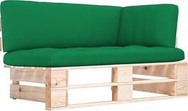 Homgoday Sodo kampinė sofa ant padėklų Impregnuota pušies mediena Sofos Lauko sofa Sofa Sodo sofa Svetainės sofa Terasa Lauko baldai hh