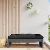 Homgoday Sodo pakojis 120 x 80 cm Pušies medienos masyvo pilka lauko sofa Sofa Sodo svetainė Terasa Lauko baldai qq