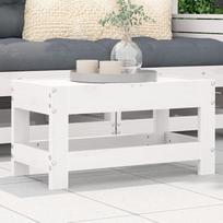 Homgoday Sodo pakojis baltas 62 x 30 x 32 cm Medžio masyvo pušies medienos sofos Lauko sofa Sofa Sofa Sodo Svetainės Patio Lauko baldai
