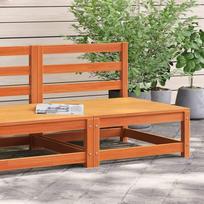 Homgoday Sodo sofa be porankių Rudas vaškas 70 x 70 x 67 cm Pušis Lauko sodo lova Sofa Sofa Sodo sofa Svetainė Terasa Lauko terasa
