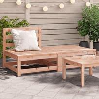 Homgoday Sodo sofa be porankių su atrama kojoms Douglaso eglės mediena Lauko sofa Sofa Sodo sofa Svetainės sofa Terasa Lauko baldai