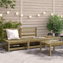 Homgoday Sodo sofa be porankių su atramomis kojoms Impregnuotos pušies sofos Lauko sofa Sofa Sodo sofa Svetainės sofa Patio lauko baldai
