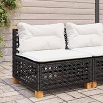 Homgoday Sodo sofa be porankių su juodomis poliuretano pagalvėlėmis Lauko sofa Sofa Sodo sofa Svetainės sofa Terasa Lauko baldai ir