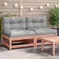 Homgoday Sodo sofa be porankių su pagalvėle 2 Pack Douglas Fir Wood Lauko lova Sofa Sofa Sofa Sodo sofa Svetainės sofa Patio lauko baldai