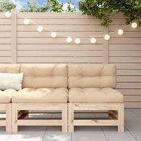 Homgoday Sodo vidurio sofa 2 kietos pušies medienos sofos Lauko sodo lova Sofa Sofa Sodo svetainė Terasa Lauko baldai w1