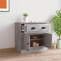 Įėjimo spintelė 70 x 35,5 x 67,5 cm bufetas Gyvenamasis kambarys Betoninė pilka gyvenamojo kambario virtuvės spintelė Virtuvės erdvė taupanti derliaus vonios kambario spintelė Daugiafunkcinė spintelė