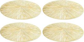 INOOMP Wärmeisolierende PVC Tischsets 4 Stück Hohle Platzsets Abwischbar für Esszimmer und Wohnzimmer Schutz vor Kratzern und Hitze