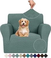 JIVINER Stretch Armchair Covers, 1 vnt. kėdės sofos dangteliai 1 sėdimos sofos dangtelis su elastingu dugnu vaikams augintiniams (žirnių žalia, kėdė)
