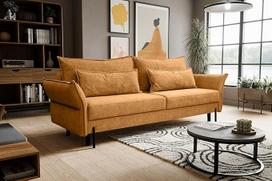 Kaiser Möbel - Sofa su miego funkcija ir lovos dėže, sofa-lova su patalynės dėže, Bonell spyruoklė, relaksacinė sofa, sulankstoma sofa, metalinės kojelės, patogi sofa svetainei ir paauglių kambariui