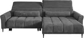 Kampinė sofa - 277 x 179 cm - Tamsiai pilka - Laidas - Elektrinis sėdynės gylio reguliavimas