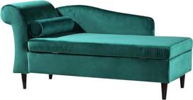 KAWOLA Minkštas minkštasuolis sofa lova Recamiere Sarah Ottoman lovos dėžė Recamiere su miego funkcija (163 x 77 x 73)