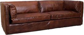 Klubo sofa Ontario 3 vietų tikros odos sofa-lova