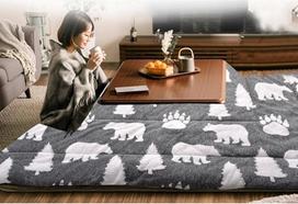 Kotatsu 4 dalių rinkinys Šildymo stalas Šildymo stalas Japonijos šiltas stalas Tatami kavos staliukas gyvenamajame kambaryje Medžio masyvo kavos stalai Šoninis stalas Šildymo stalas Kambarių miegamojo baldai (spalva : E, dydis