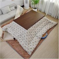 Kotatsu šildymo stalas, Kotatsu stalas, 4 dalių rinkinys, kavos staliukai, Kotatsu stalas su antklode, kavos staliukas, kompiuterio stalas, žemas stalas, šiltas stalas viduje, šoniniai staliukai (spalva: B, dydis: