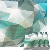 Kvadratinės paklodės valgomojo stalo komplektui Abstraktus geometrijos gradientas Ramp