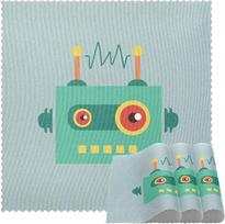 Kvadratinės paklodės valgomojo stalo komplektui Juokingas animacinių filmų robotas Radijas