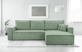 L formos sofa su virvele - "Cedria Home Landscape" 114", šalavijų žalia