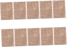 LABRIMP Pack of 10 Square Jute Placemats Wedding Decoration Table Mats Washable for Home Party and Celebrations