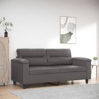 LAPOOH 359585 2 vietų sofa, pilka, 140 cm, dirbtinė oda, poilsio sofa, sofos ir kušetės, poilsio sofa, svetainės sofa, sofa su miego funkcija