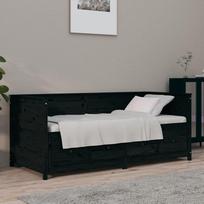 LAPOOH Dienos lova, sofa lova, miegamoji sofa, sofa lova, sofa lova, sofa lova, dienos lova, sofa lova, sofa lova, sofa lova, sofa lova, sofa lova, jaunimo lova, juoda, 75 x 190 cm, pušies masyvas