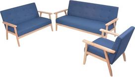 Lauko terasos komplektas,Lauko baldų komplektas,Karalienės miegamoji sofa,Sofagarnitur 3-TLG. Stoff Blaucouch,honbay sekcinė sofa,gnixuu sekcinė sofa,Love sac sofa,