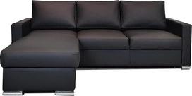 Maljorkos natūralios odos kampinė sofa, 225 x 156 cm, sofa-lova su lovos funkcija ir lovos dėže, natūralios odos kampinė sofa, odinė sofa, daug spalvų (156 x 225 cm, kairysis kampas)