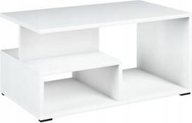 MATKAM Prima EX3 kavos staliukas H 45 x W 90 x D 51 cm Elegantiškos išvaizdos, lengvai surenkamas (baltas)