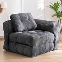 MAXYOYOYO sulankstoma sofa lova, virvė su pagalvėle, 160 x 80 cm, patogi sofa lova, grindų sofa-lova