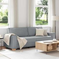Medžiaginė sofa, atspari dėmėms ir įbrėžimams, kambarinė sofa, šviesiai pilka, 180 cm