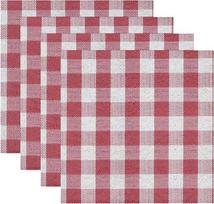 Medžiaginės paklodės, skalbiamos valgomojo stalo paklodės, 4 vnt., rožinės spalvos tinklelis, pledas, tinklelis, languotas