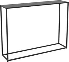 Metallener Konsolentisch, Schmaler Konsolentisch, Schwarze Deko Möbel für Wohnzimmer, Küche, Eingangsbereich, Schlafzimmer(Black,80cm/31in)
