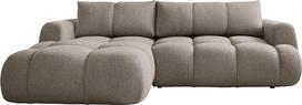 Mirjan24 Messirt kampinė sofa svetainei su miego funkcija ir lovos dėže, kampinė sofa, L formos sofa, minkštas kampas, suapvalinti kraštai (dabar arba niekada 16, pusė: kairė)