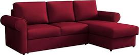 Mirjan24 Usero kampinė sofa su lovos dėže ir miego funkcija, kampinė sofa lova, minkštas kampas su suapvalintais porankiais, L formos sofa, sofa, sofa lova, minkštas kampas (Kronos 02)