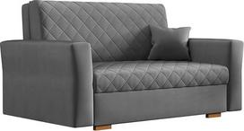 Mirjan24 Viva Caro II sofa-lova su dėže, dvivietė minkšta sofa, sofa su miego funkcija, sofos komplektas su pagalvėmis, atlošu ir sėdyne, tvirtai pasiūtas (Zanzibaras 182)