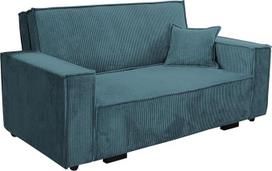 Mirjan24 Viva Star Cord III sofa su miego funkcija, 3 sėdimų vietų minkšta sofa su lovos dėže ir pagalvėlėmis, sofa lova, sofa lova, sofos komplektas, pasirinktos spalvos, gyvenamasis kraštovaizdis (Poso 125)