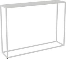 Prieškambario stalas, metalinis konsolinis stalas, siauras, sandėliavimo stalas, šoninis stalas, siauras, įėjimo zonoje ir svetainėje, nereikia surinkti (baltas, 80 x 25 x 80 cm, 31 x 10 x 31 col.)