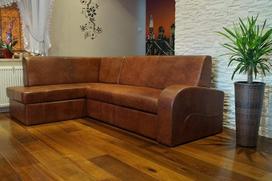 Quattro Meble Antalya 2 Papildoma natūralios odos kampinė sofa 164 x 245 cm (kairysis kampas ) Sofa-lova su lovos funkcija ir lovos dėže Natūralios odos kampinė sofa odinė, įvairių spalvų