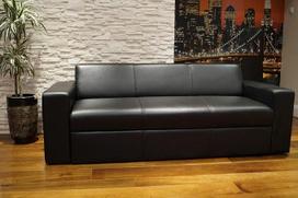 Quattro Meble Antalya I FS Tikros odos 3-vietė sofa 200 cm pločio juoda